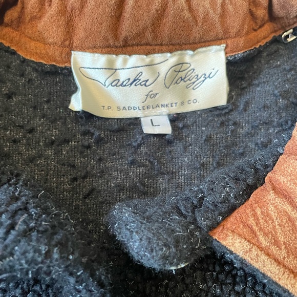 Tasha Polizzi for T.P Saddleblanket & Co Women’s Large Sweater Black Cardigan - Picture 7 of 9